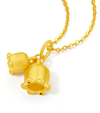 24K Gold Pendant Flower 1-1.3g A0411316