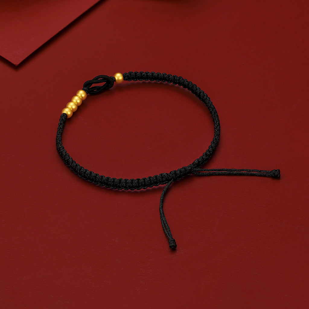 999 24K Gold String Bracelet 0.37-0.67g A1712668