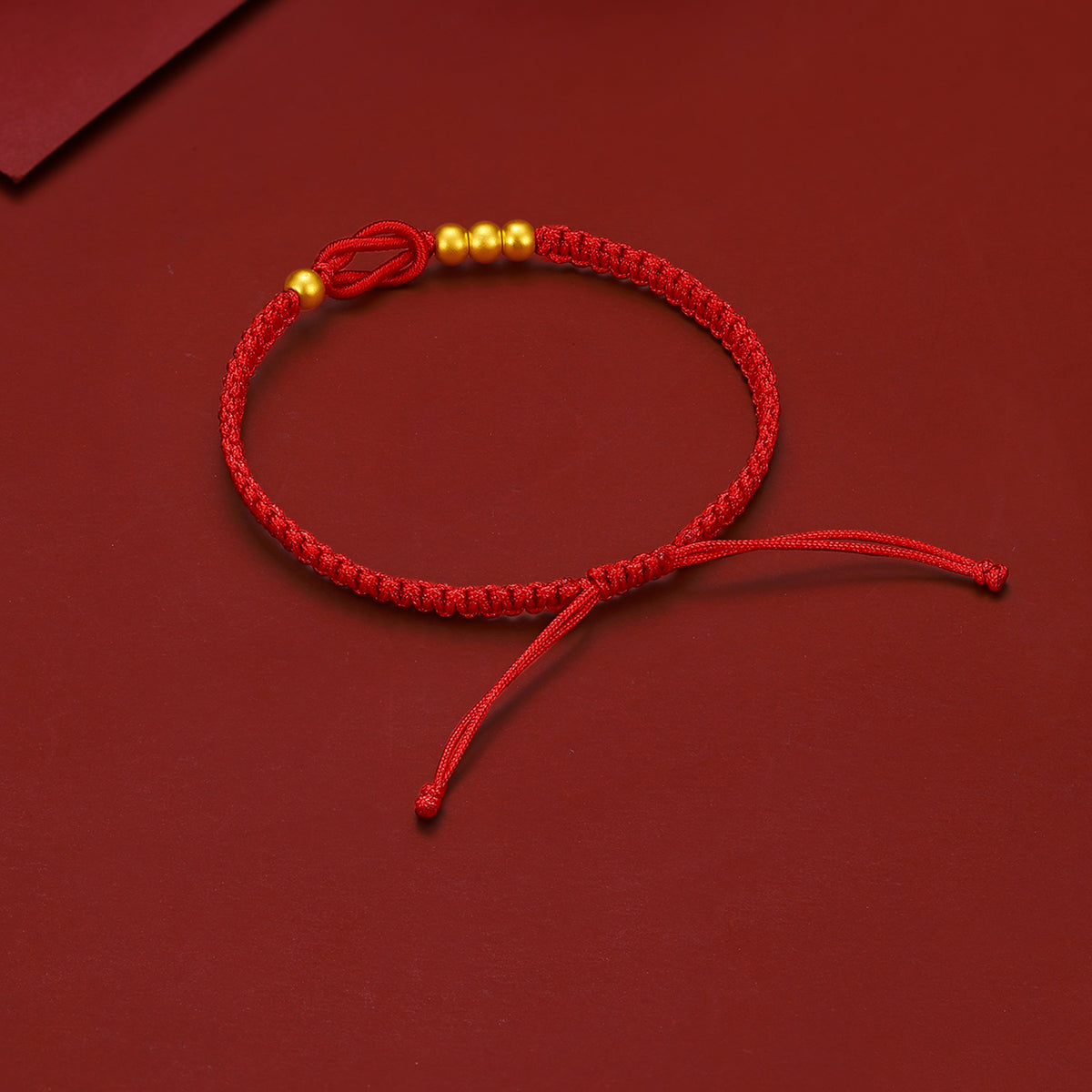 999 24K Gold String Bracelet 0.26-0.56g A1712667
