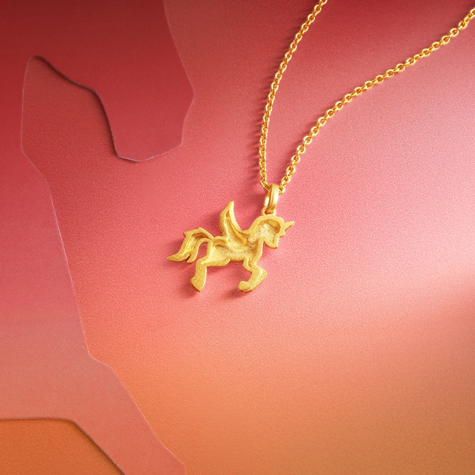 'Year of the Horse' 24K Gold Pendant Horse 2-2.3g A0415546