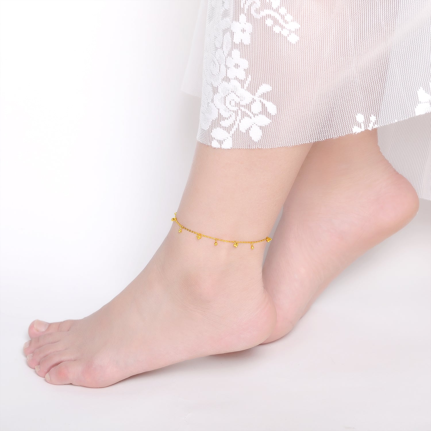 18K Yellow Gold Anklet 1.7-2g KH084781