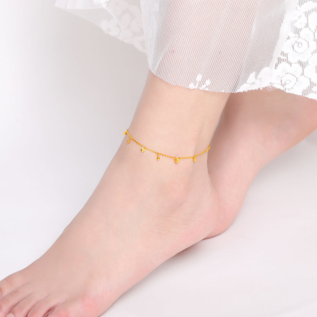 18K Yellow Gold Anklet 1.7-2g KH084781