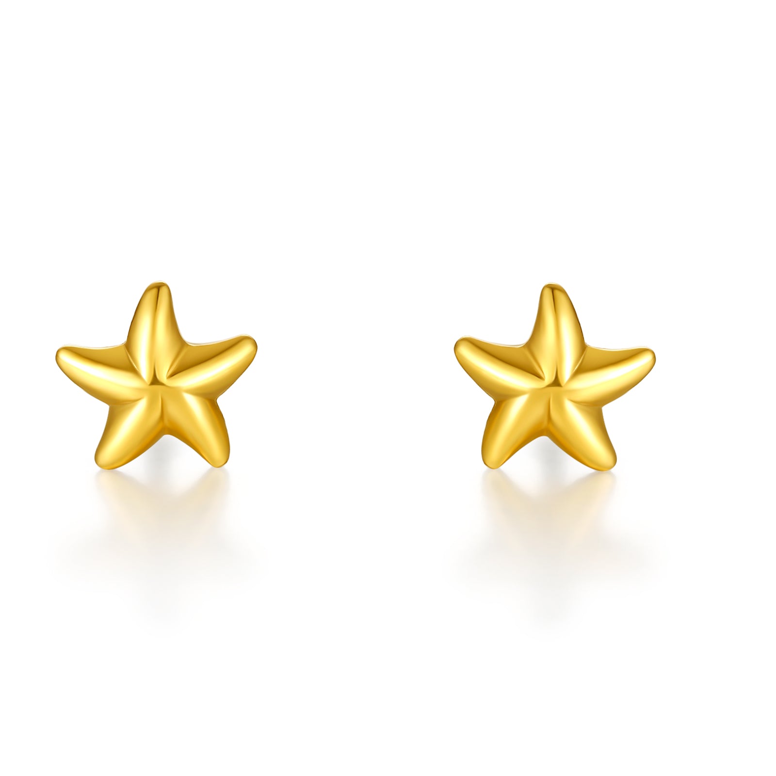 24K Gold Earrings Star 0.61-0.81g AA096005