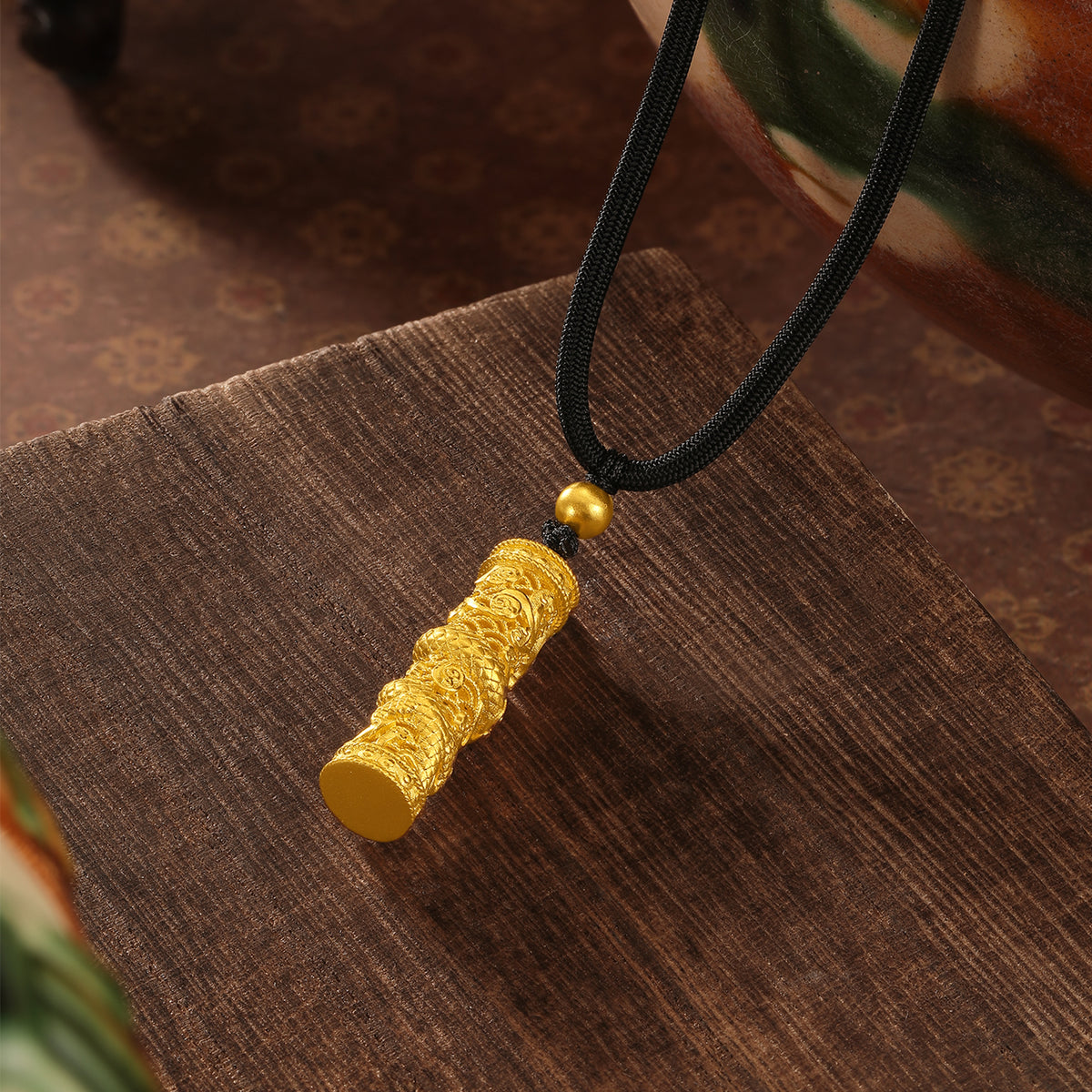 "Xi An" 999 24K Gold Pendant Dragon 12.49-13.49g A0413292