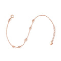 18K Rose Gold Chain Bracelet 1.1-1.3g KI075379