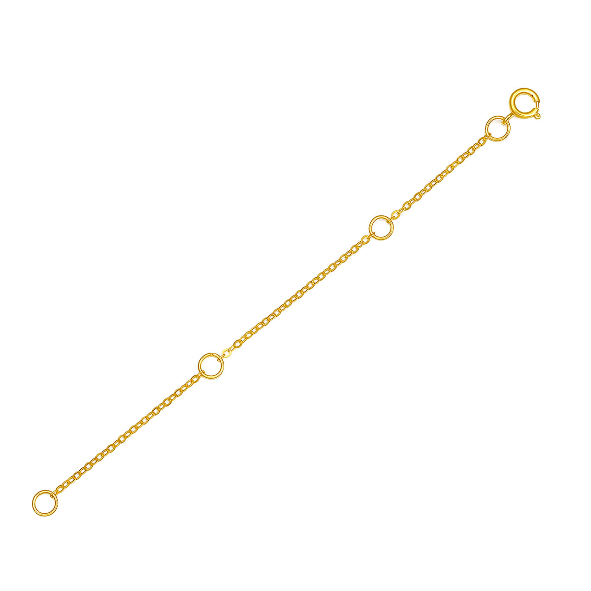 18K Yellow Gold Extension Chain 0.32-0.34g C218905