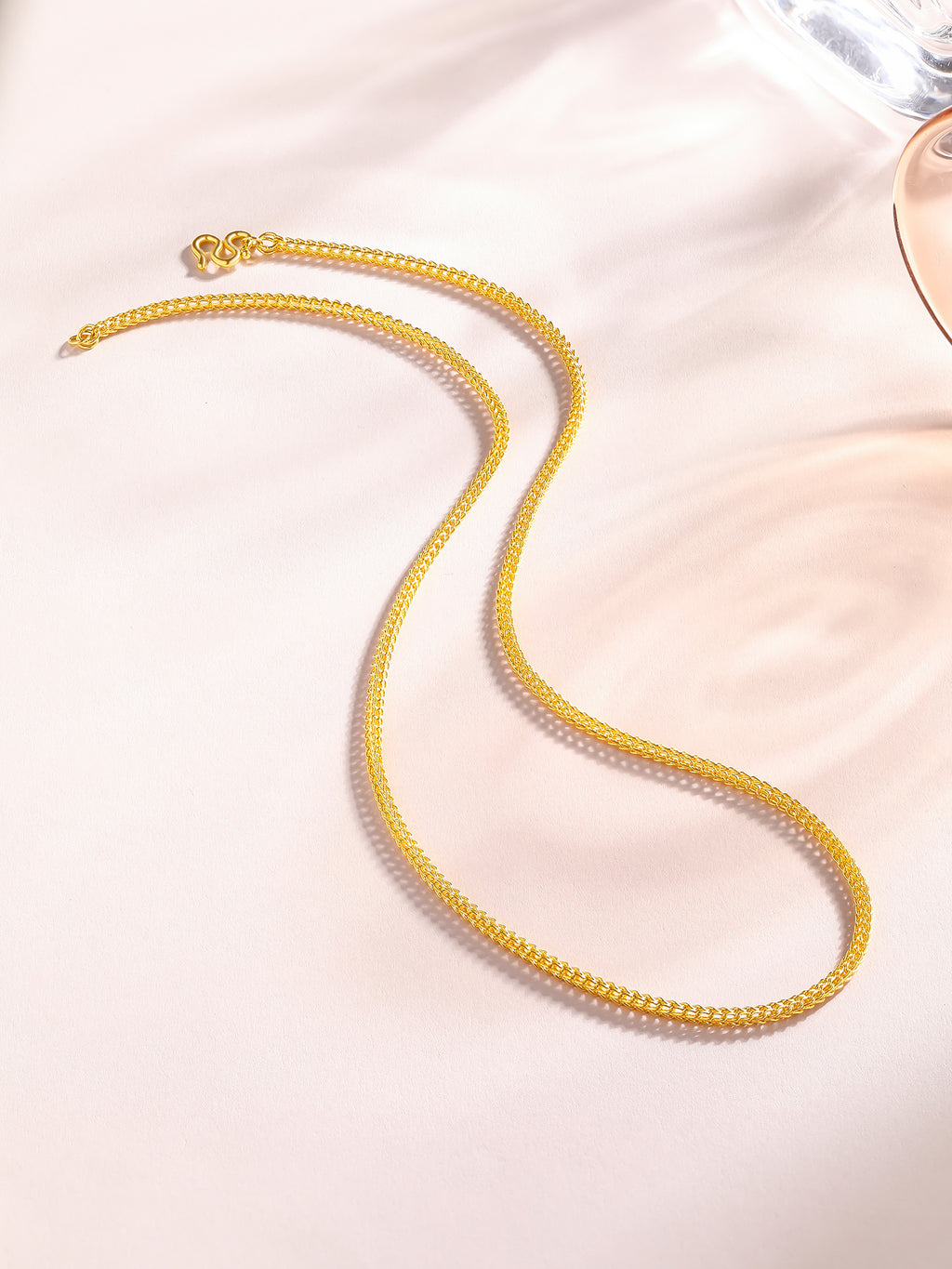 999 24K Gold Necklace 14.55-22.55g A0510930