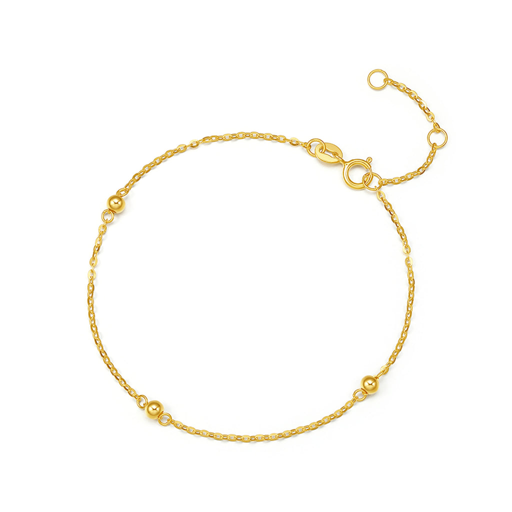 18K Yellow Gold Chain Bracelet 0.6-1g KH077358