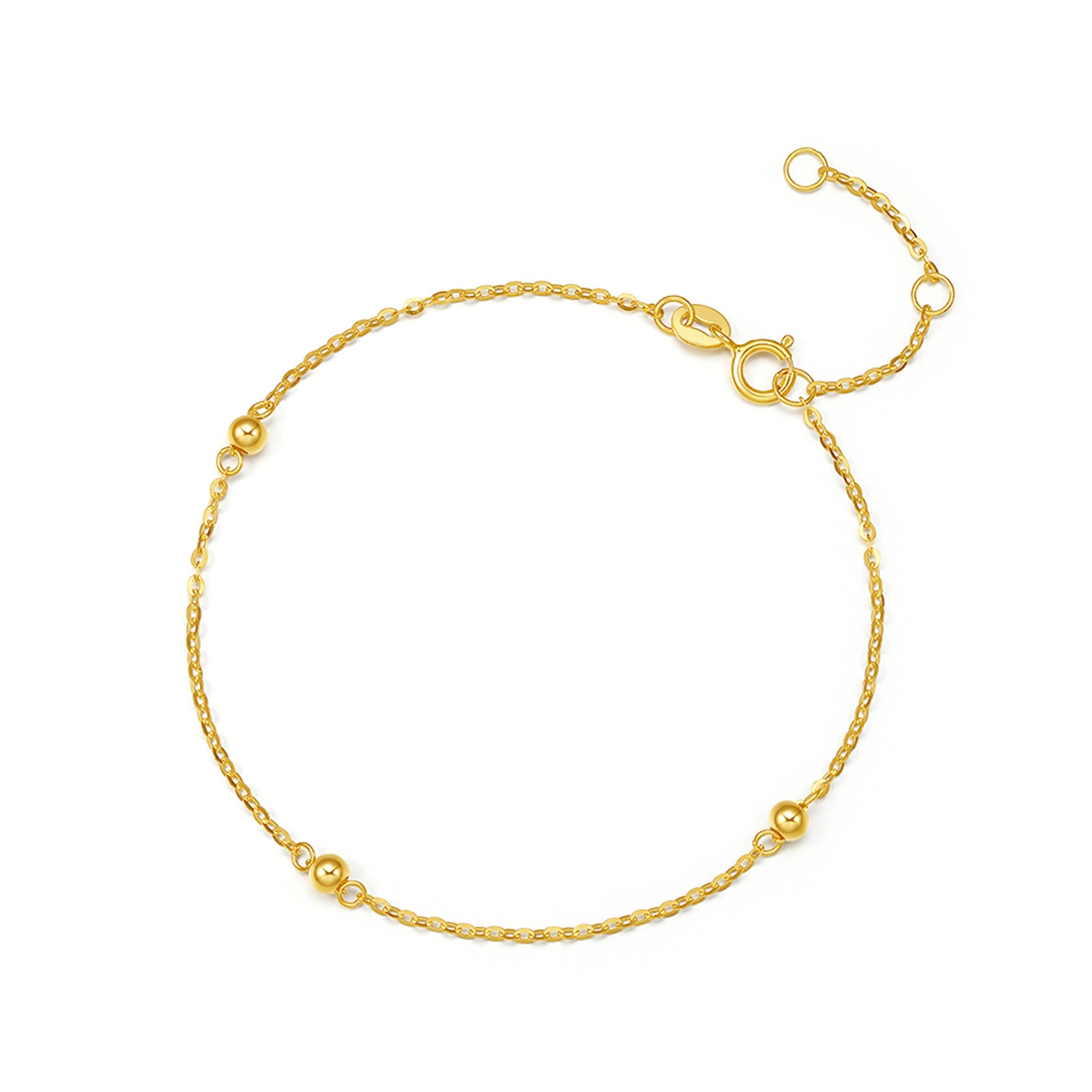 18K Yellow Gold Chain Bracelet 0.6-1g KH077358