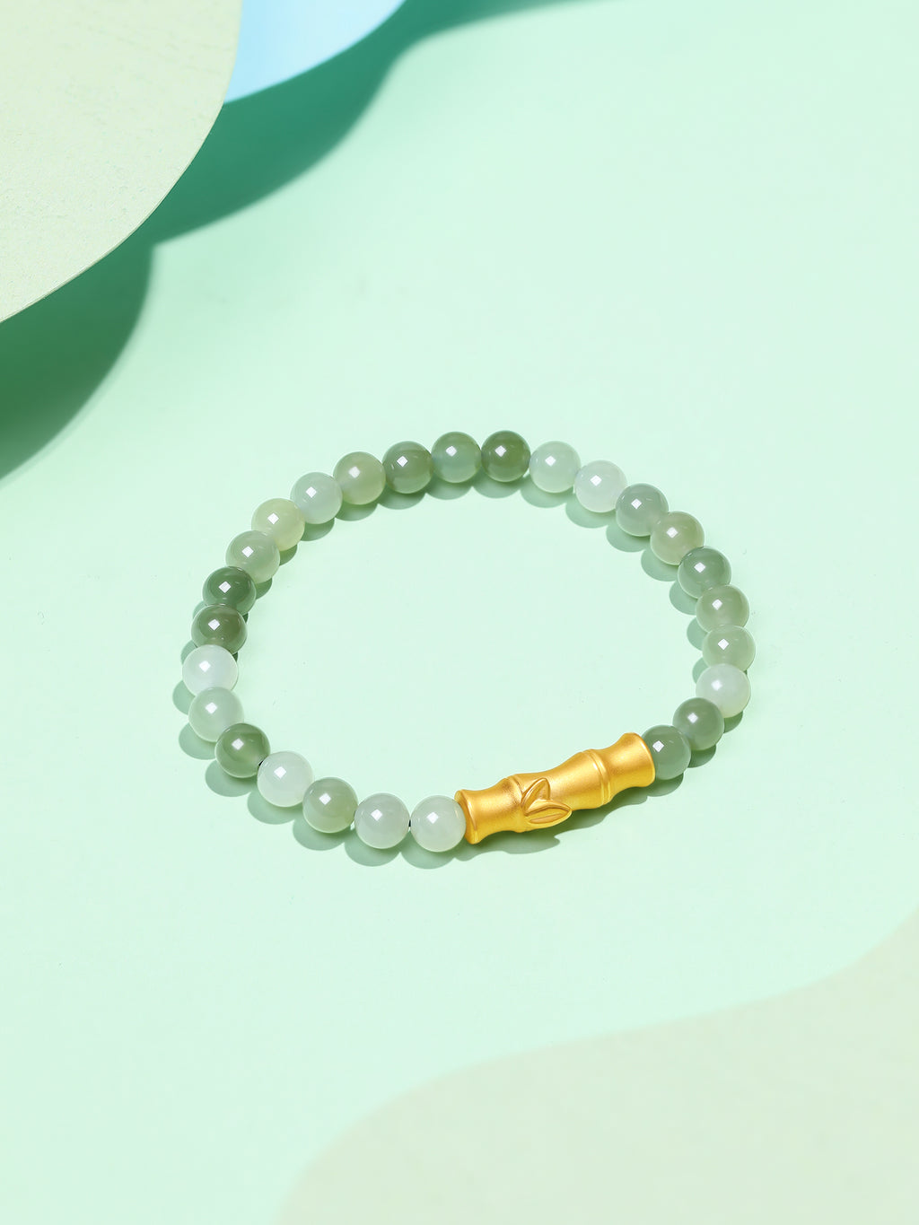 24K Gold Beaded Bracelet 5.7-6.2mm 0.64-0.9g Y1910857