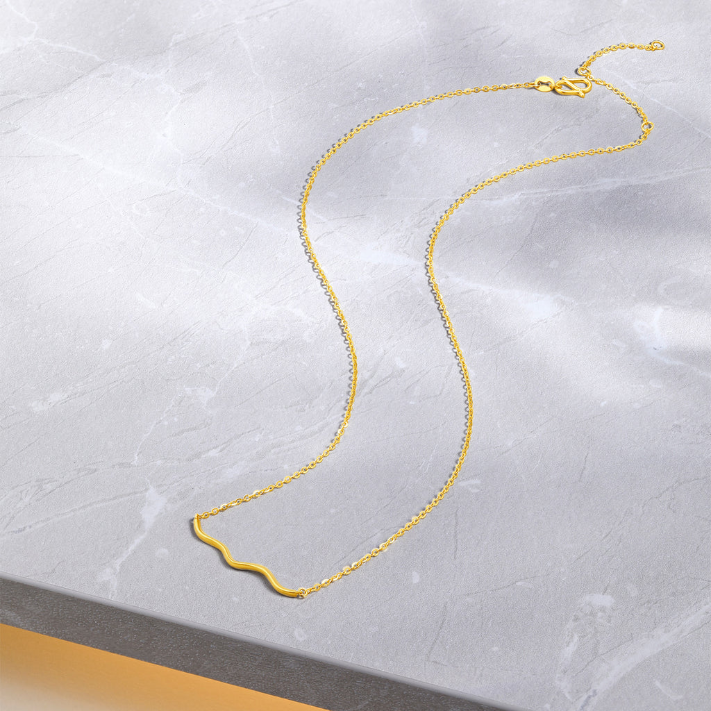 "Infinite" 24K Gold Pendant Necklace 2.55-2.85g A0610837