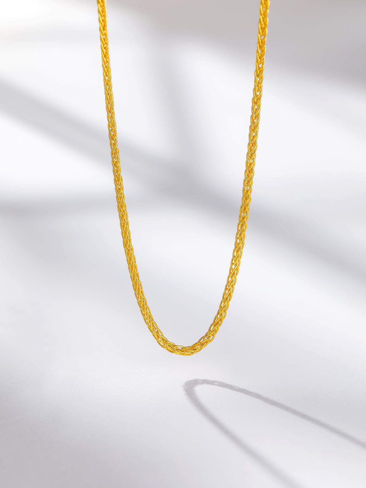 999 24K Gold Necklace 3.5-4.5g A0511018