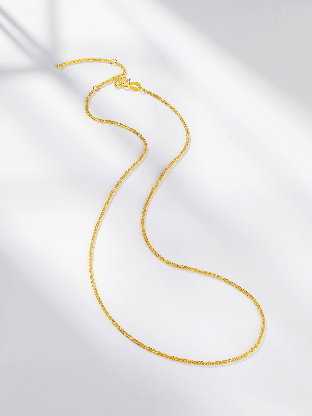999 24K Gold Necklace 3.5-4.5g A0511018