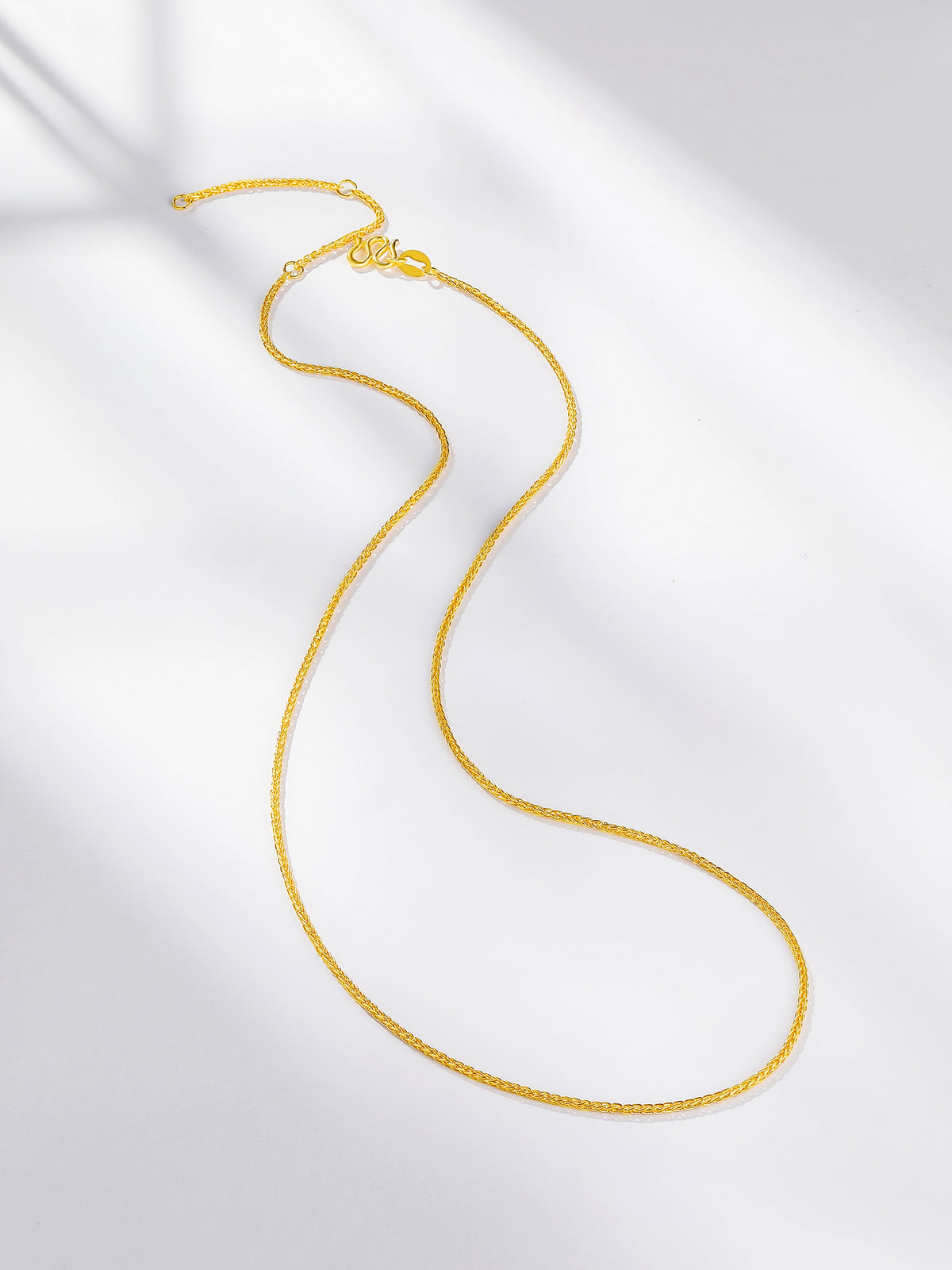 999 24K Gold Necklace 3.5-4.5g A0511018