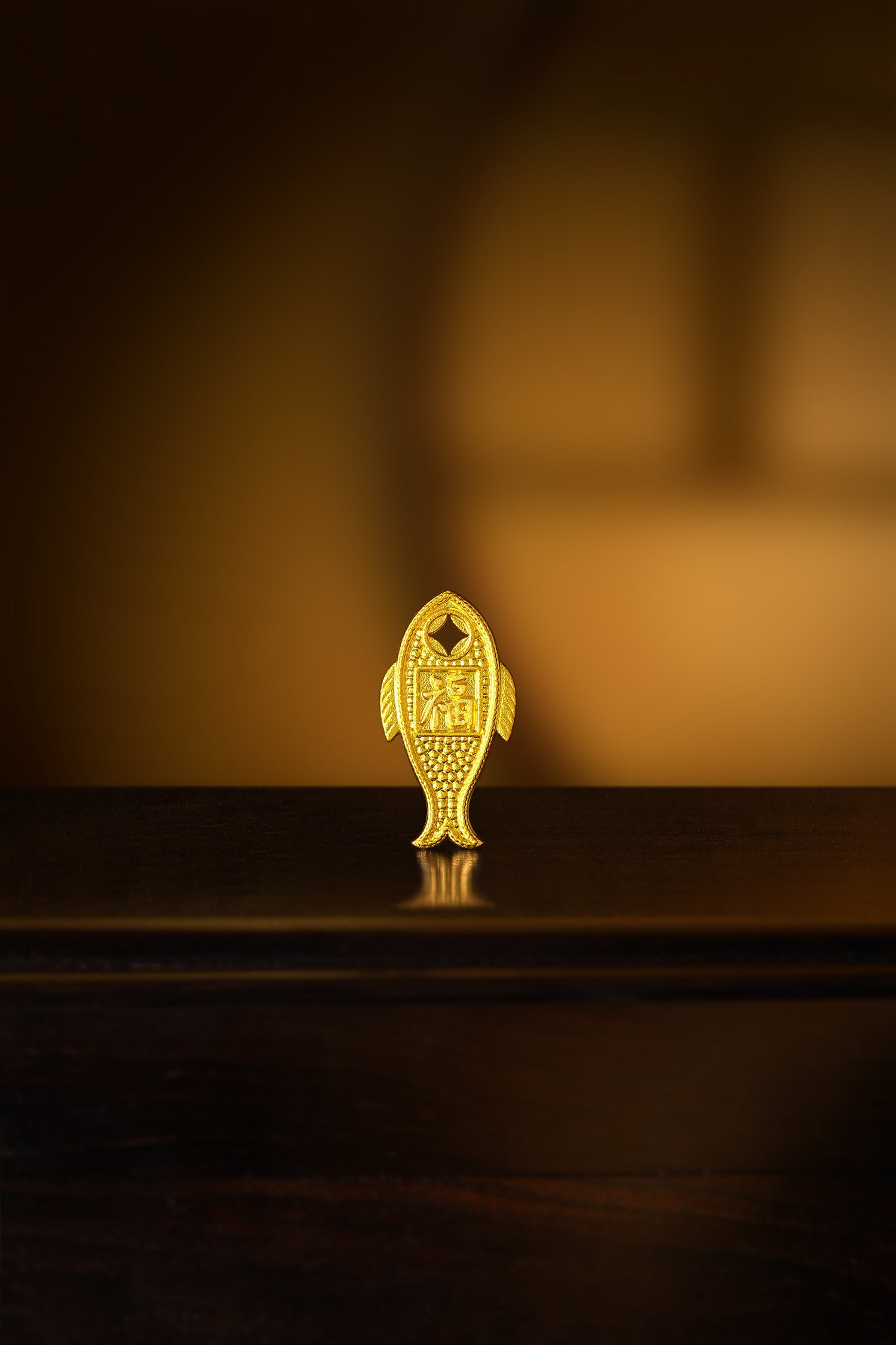"Chinese Culture Collection - Dan Qing" 999 24K Gold Ingot Fish 3-3.02g A2437261