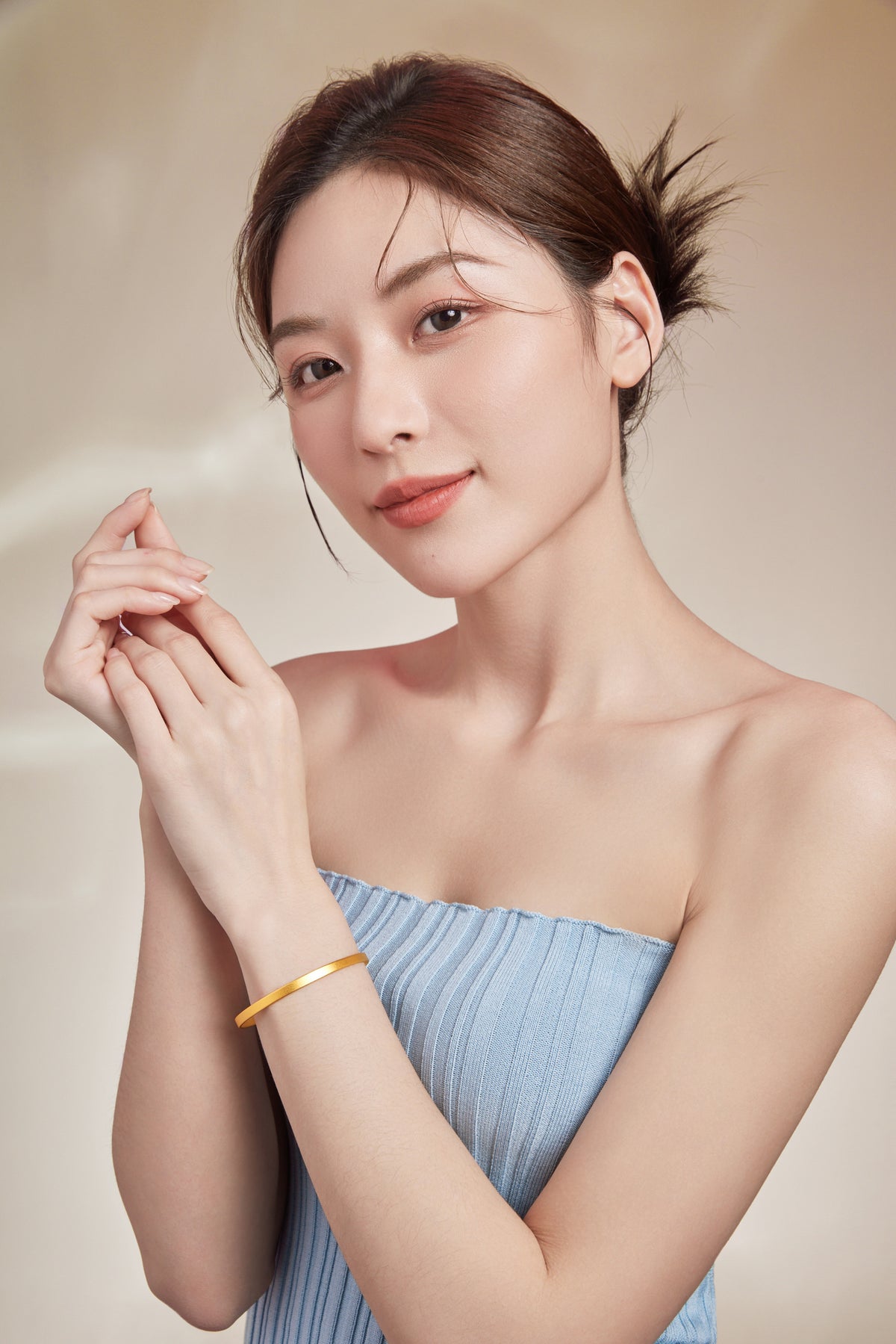 999 24K Gold Bangle Bracelet 17.5-19.5g A1011720
