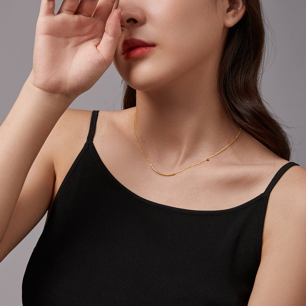 "infinite" 24K Gold Pendant Necklace 2.6-2.9g A069740