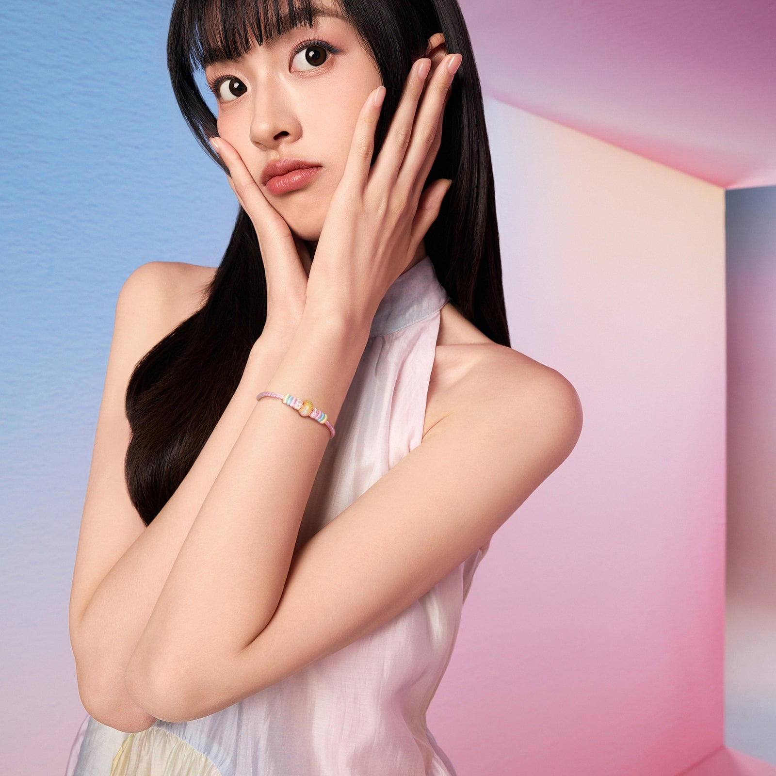 "Pop wu~" 24K Gold Charm Bracelet  0.5-0.65g A1615615
