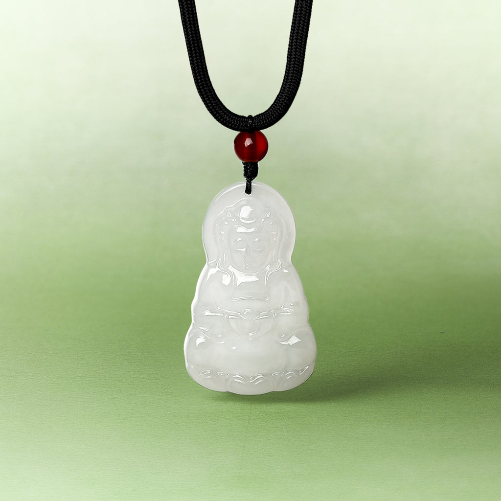 Pendant Hetian Jade Agate 6-6.5mm Guanyin Y0411869