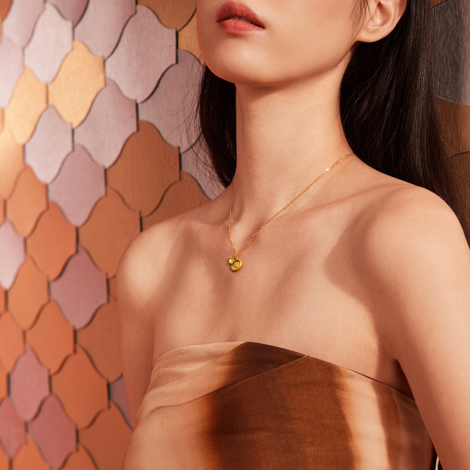 "Chinese Zodiac Snake" 24K Gold Pendant Gourd 2.05-2.35g A0415128