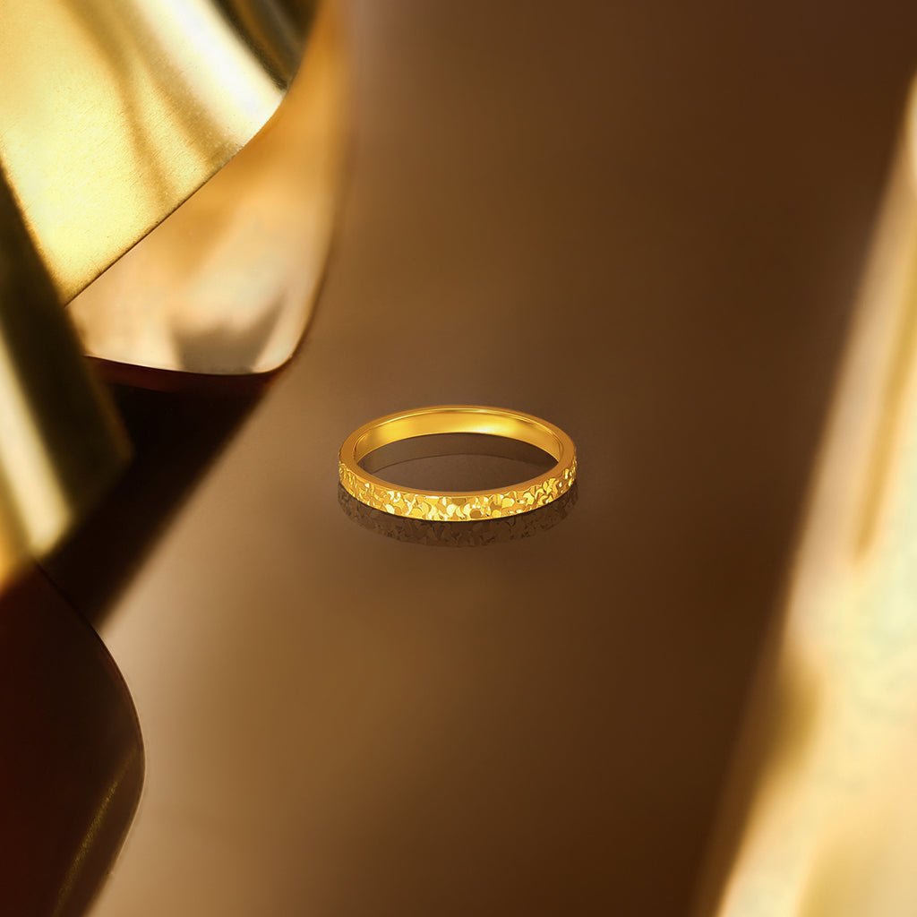 24K Gold Ring Crushed Ice 1.5-2.5g A0113247