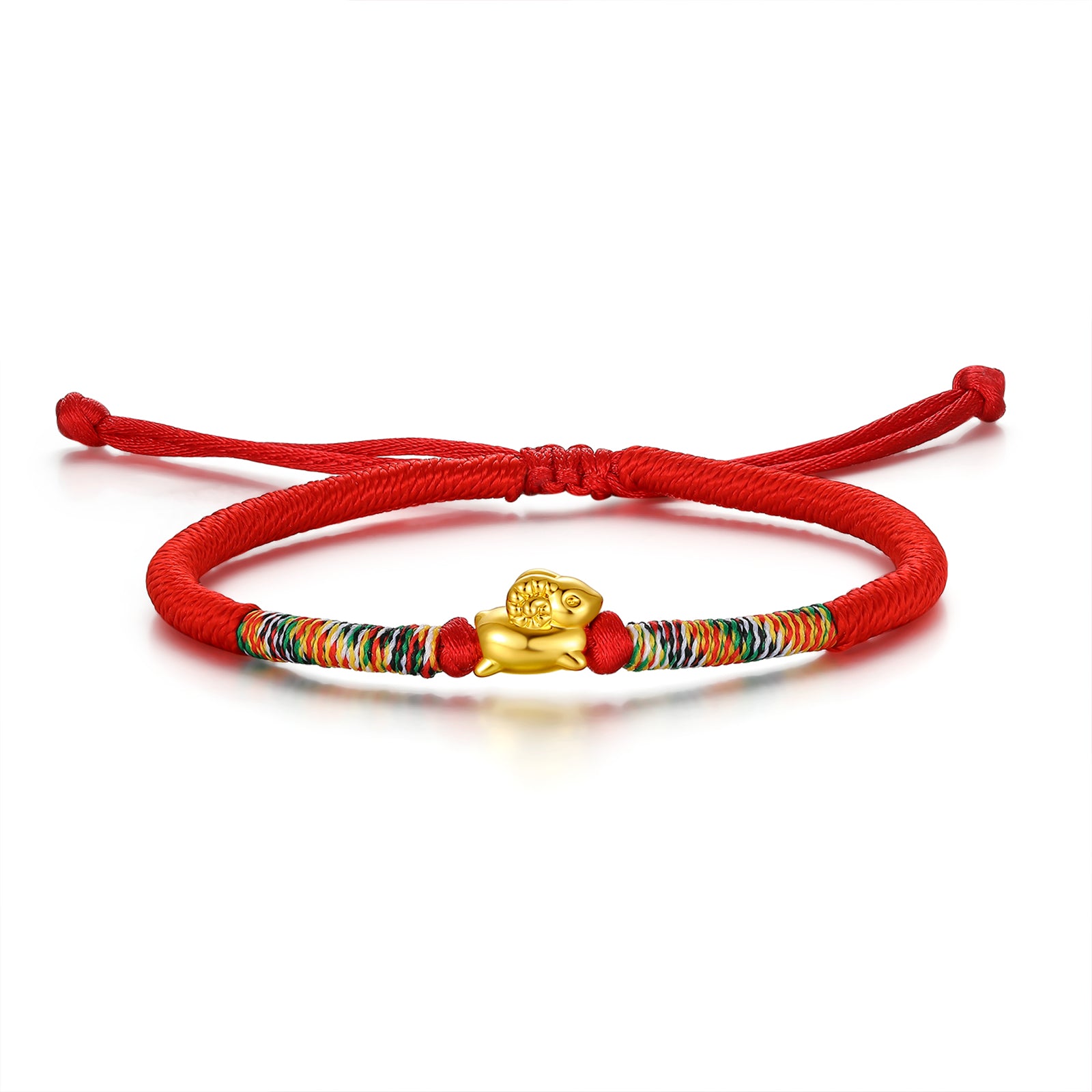 "Chinese Zodiac" 24K Gold String Bracelet Chinese Zodiac 0.3-0.5g