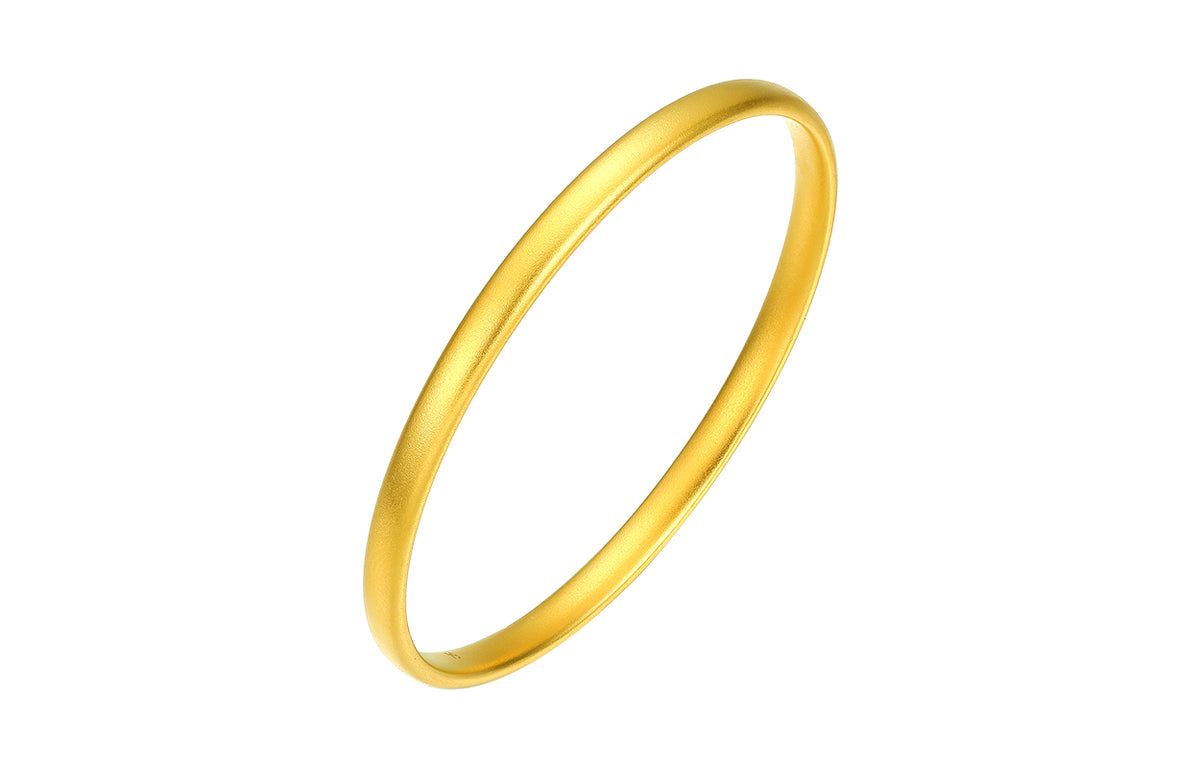 999 24K Gold Bangle Bracelet 10-12g AB107468