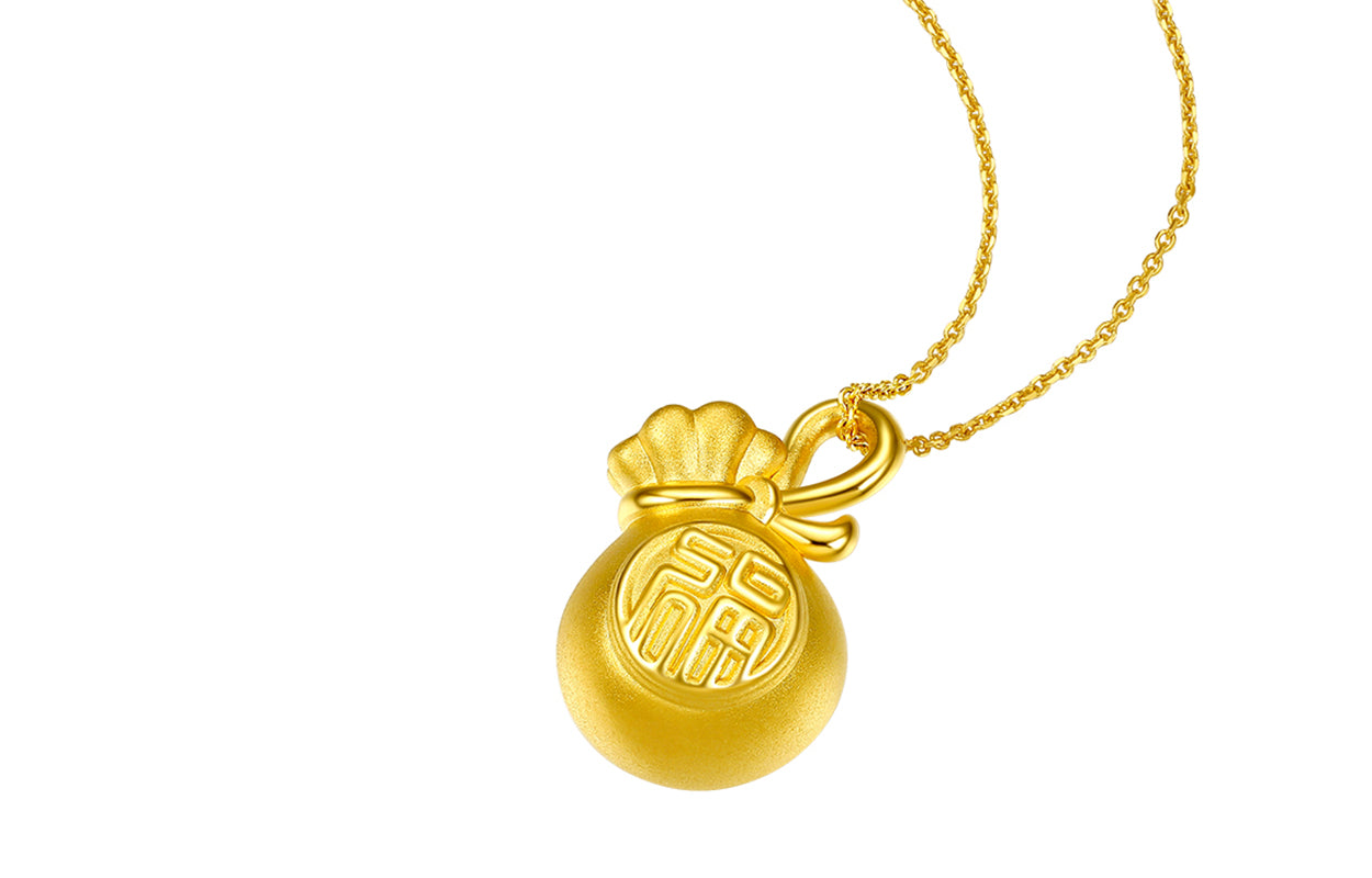   24K Gold Pendant              Fortune Bag 1.1-1.4g AE046952