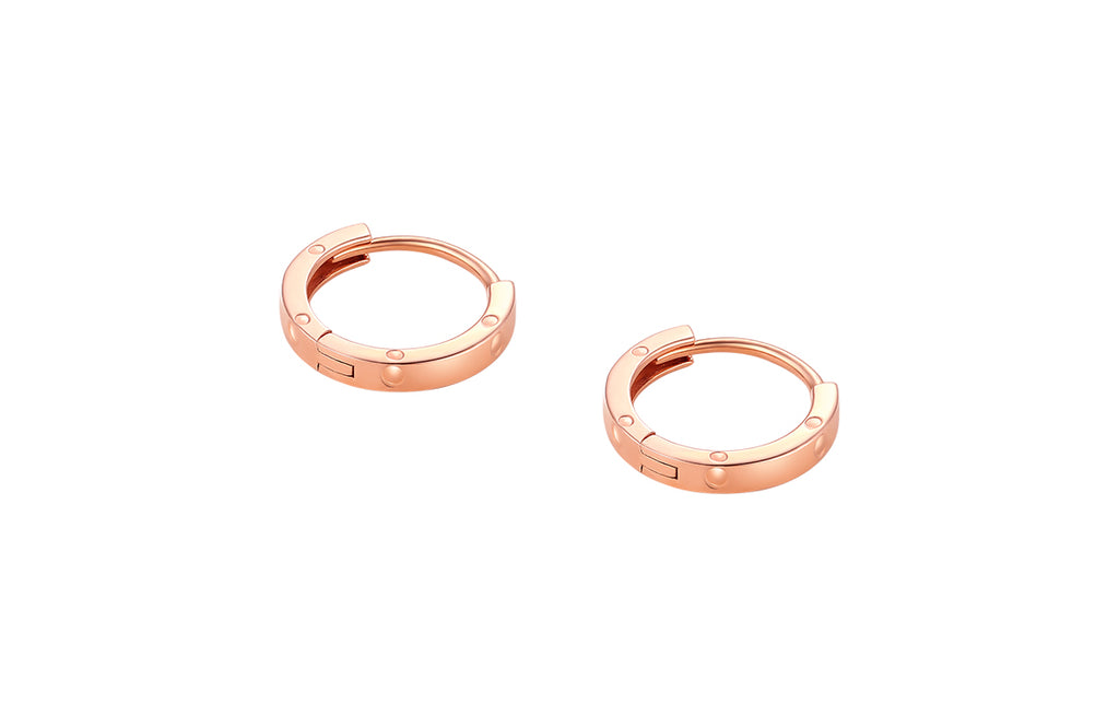 18K Rose Gold Earrings 0.7-1g KI094623