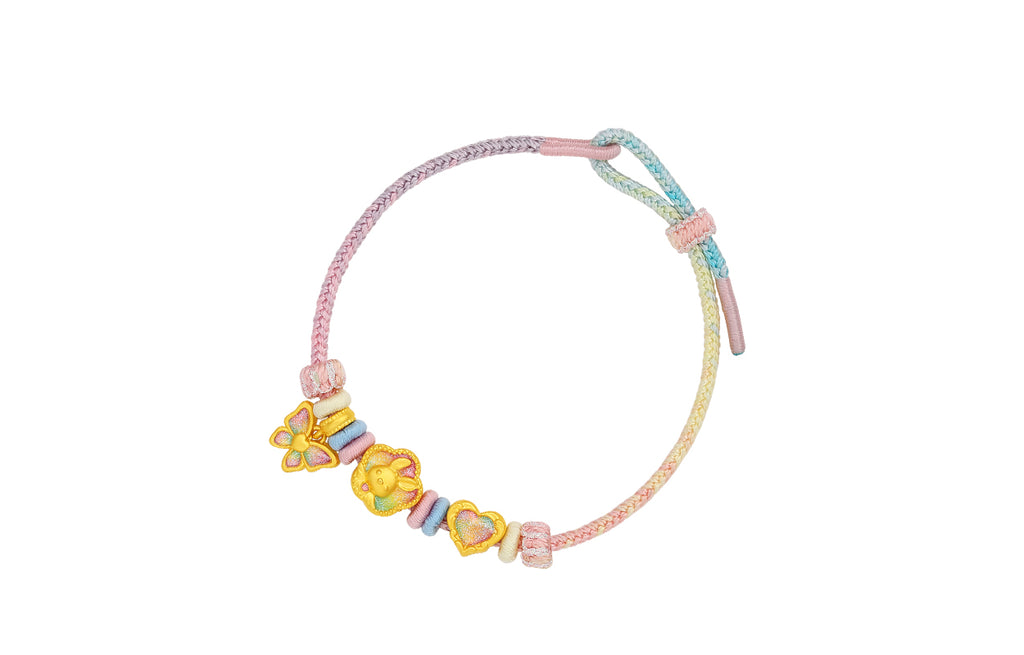 "Pop wu~" 24K Gold String Bracelet  1.5-2.05g A1715760