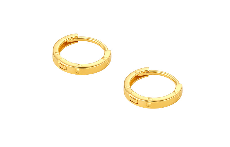 18K Yellow Gold Earrings 0.7-1g C0910793