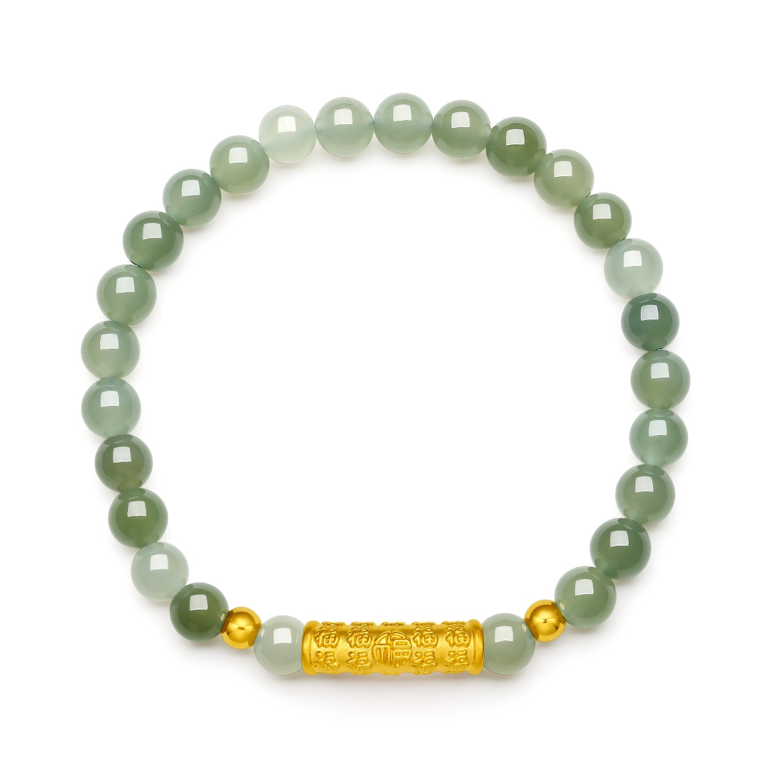 24K Gold Beaded Bracelet 5.7-6.2mm 0.65-0.75g Y1910809