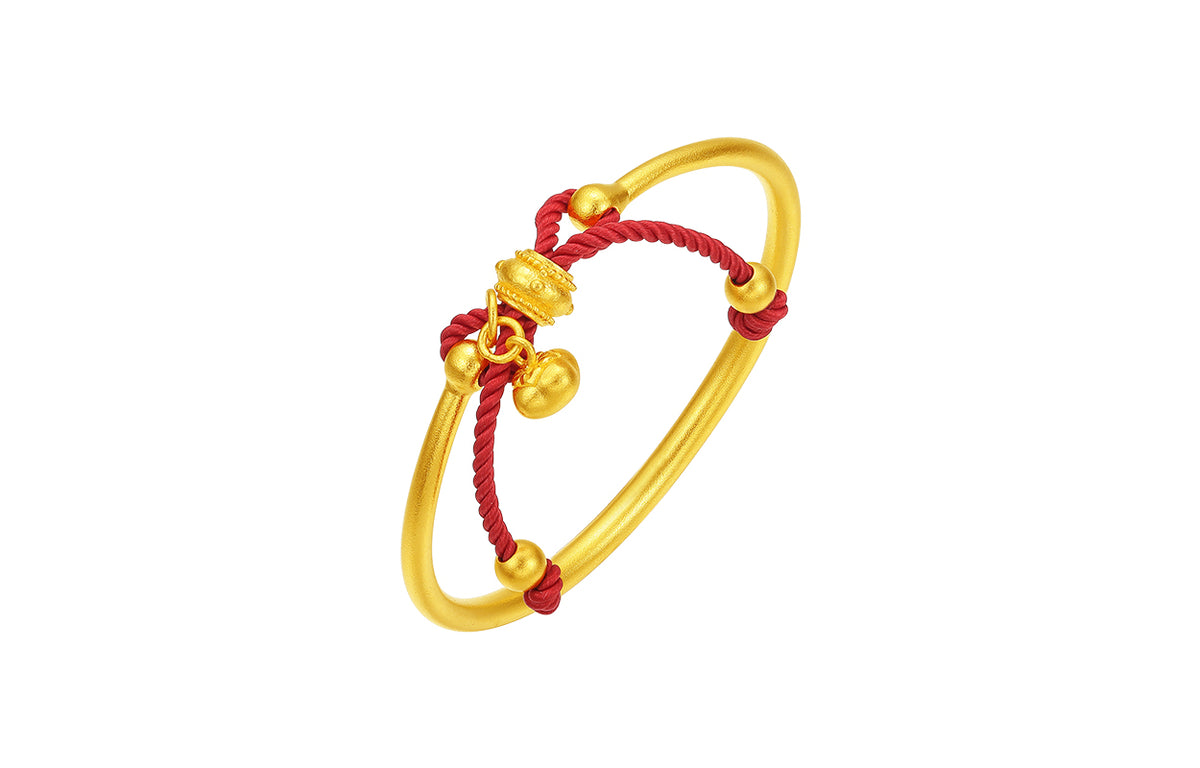 999 24K Gold Bangle Bracelet 8-10g A1015465