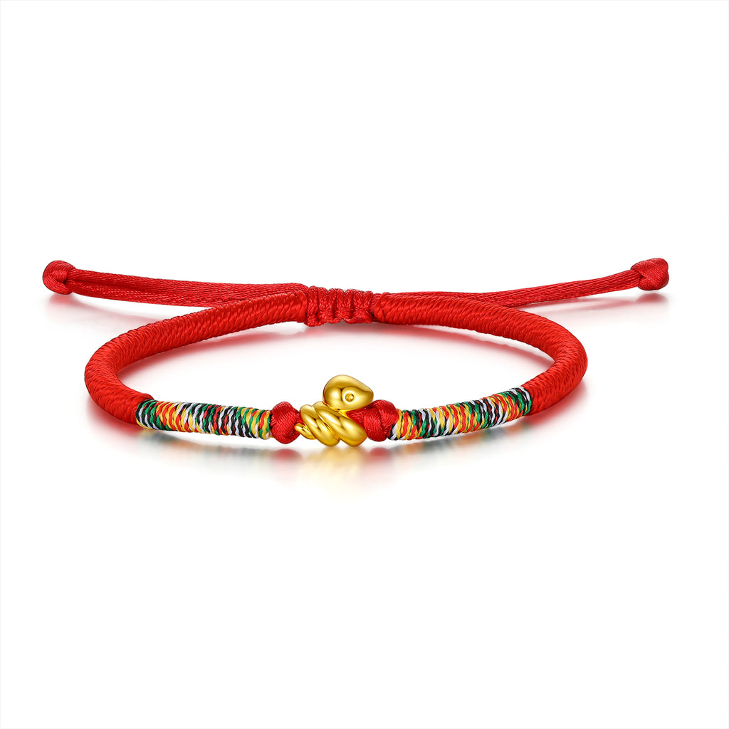 "Chinese Zodiac" 24K Gold String Bracelet Chinese Zodiac 0.3-0.5g