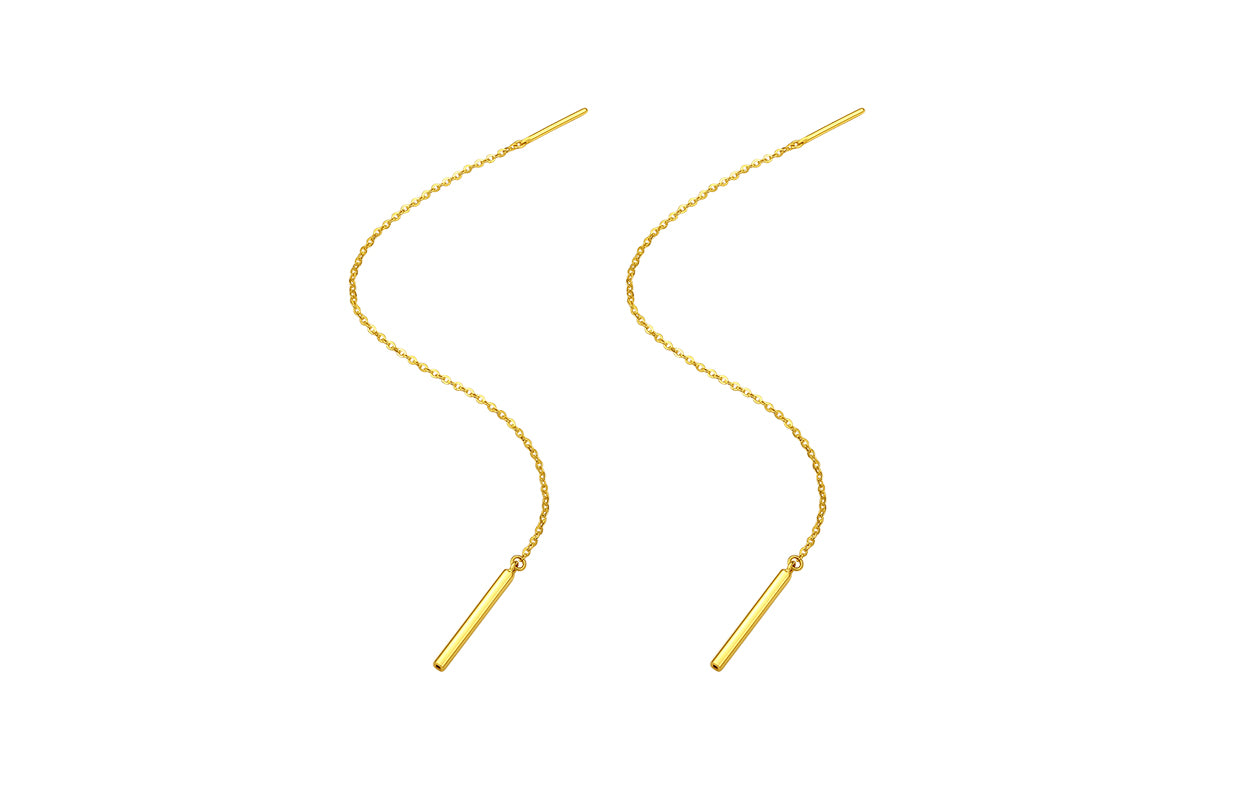 "Infinite" 24K Gold Earrings 1.28-1.58g A0910766