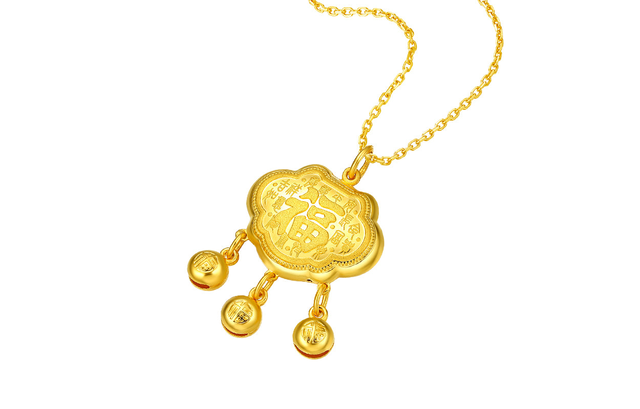   999 24K Gold Pendant              Peace Lock 6-7g AA047505