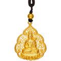 'Antiquity Gold' 999.9 24K Gold Pendant Necklace Buddha 4-4.5g AA043866