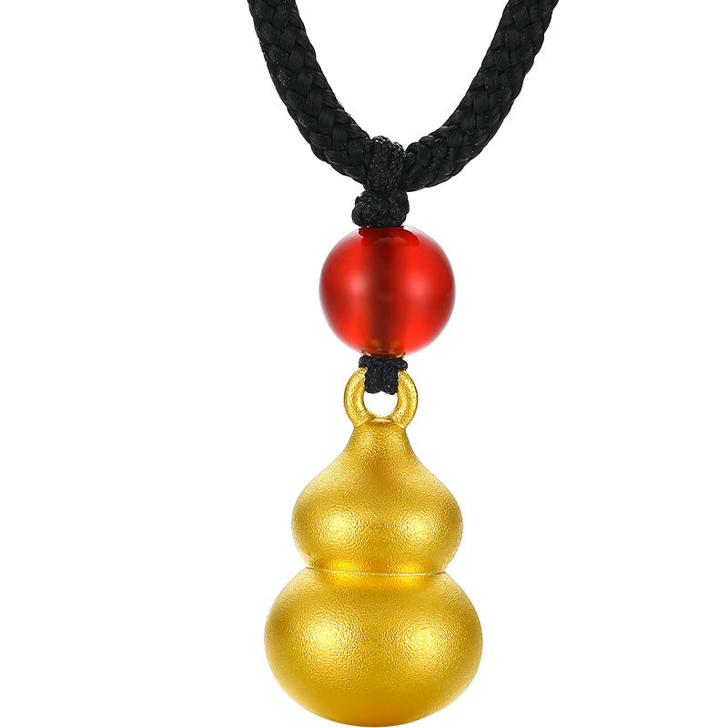 'Antiquity Gold' 999.9 24K Gold Pendant Necklace Gourd 0.5-0.8g AD047712