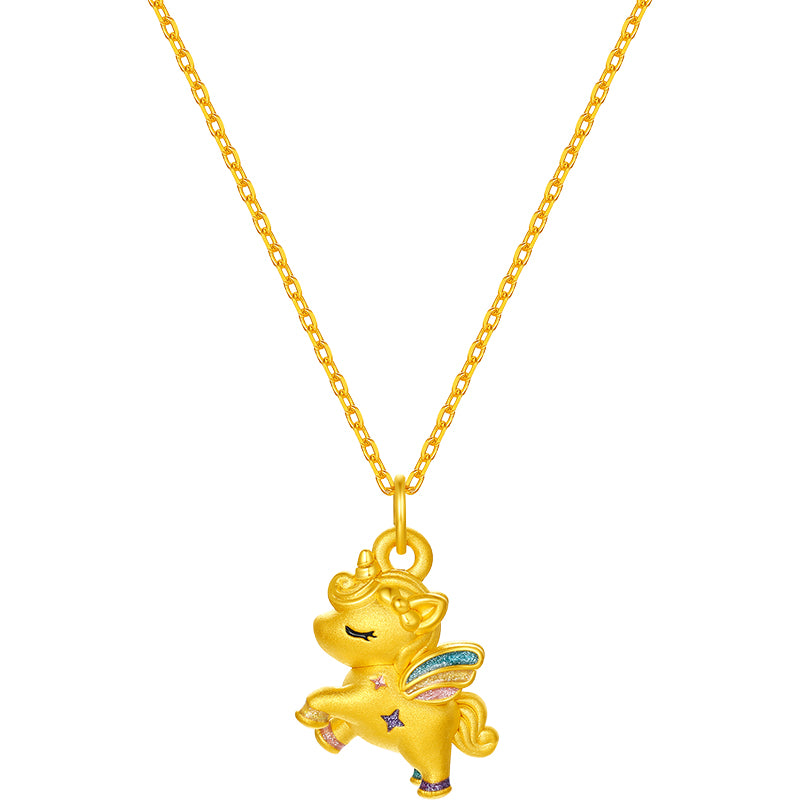 'Year of the Horse' 24K Gold Pendant Horse 1.1-1.3g A0415769