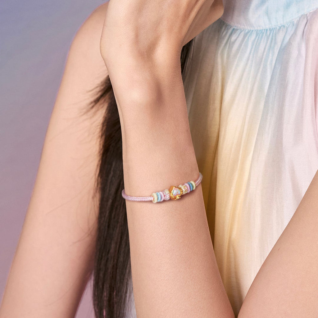 "Pop wu~" 24K Gold Charm Bracelet  0.4-0.6g A1615761