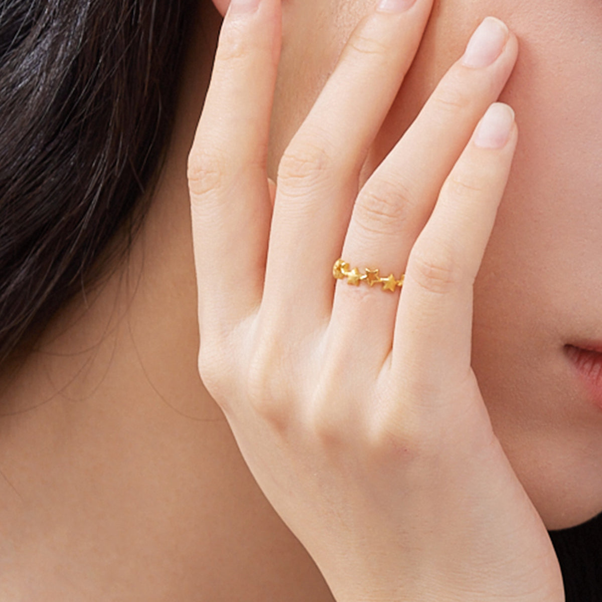 "Fantasy Forest" 999 24K Gold Ring            Star 1.7-2.6g A0113809