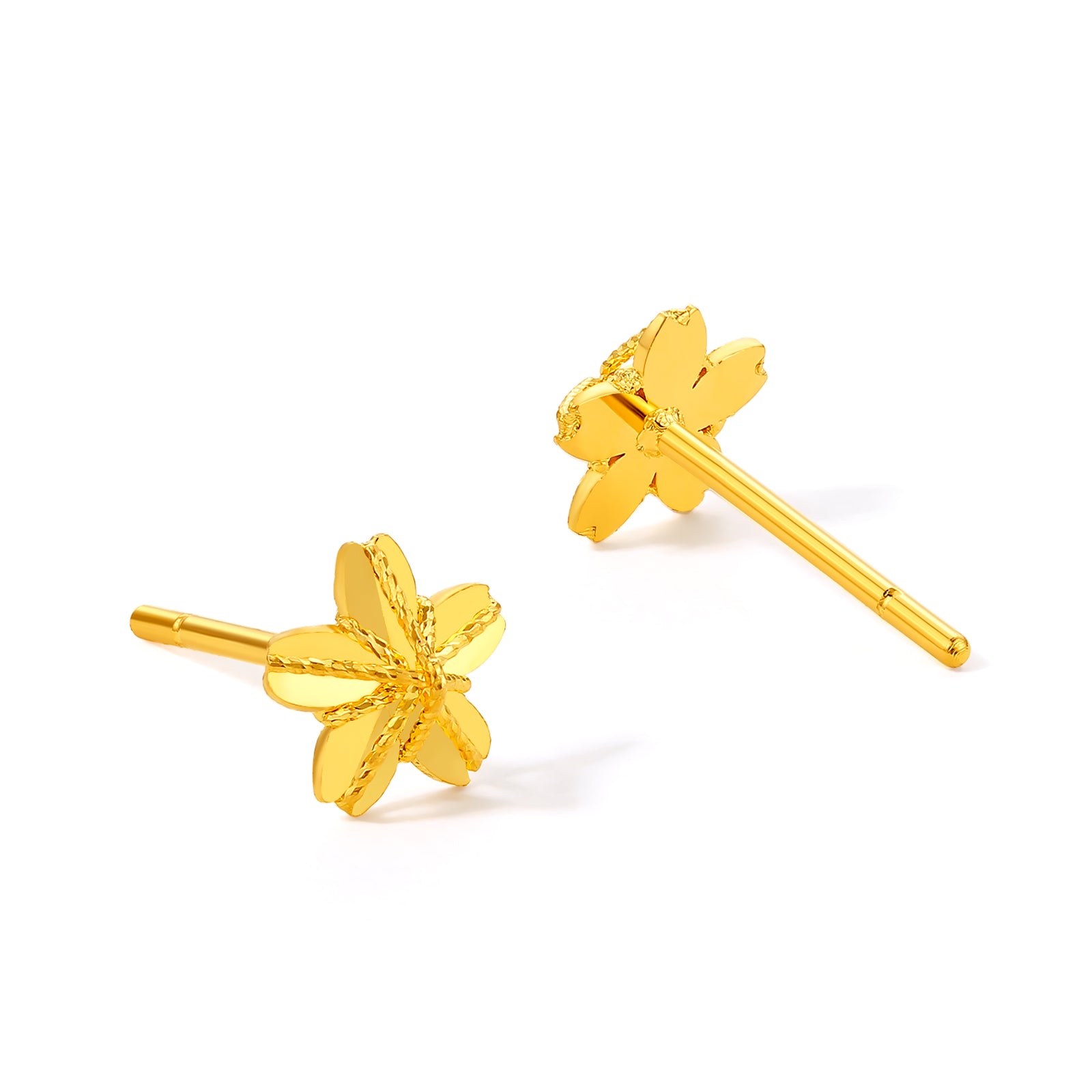 "Infinite" 24K Gold Earrings Star 0.81-1.11g A0910862