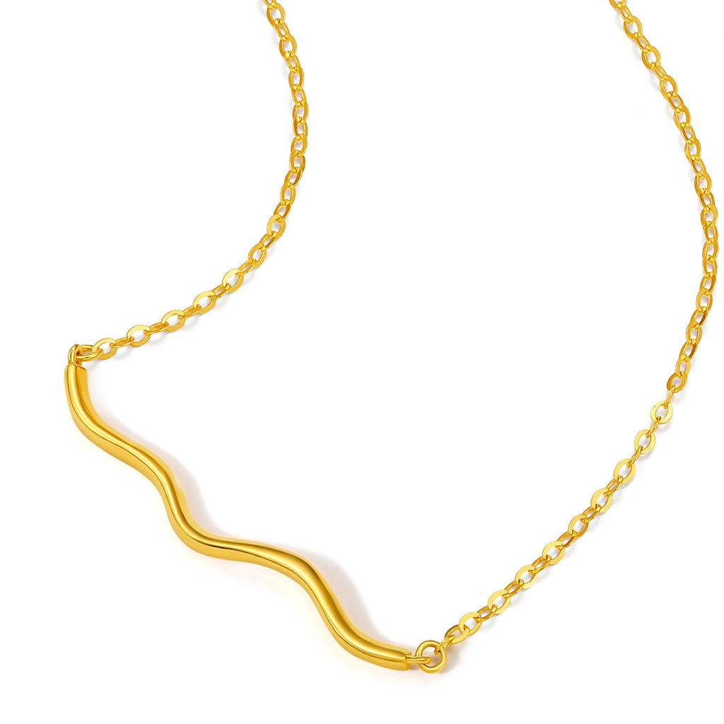 "Infinite" 24K Gold Pendant Necklace 2.55-2.85g A0610837