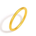 24K Gold Ancient Method Plain Ring 1.5-2.1g A0110912