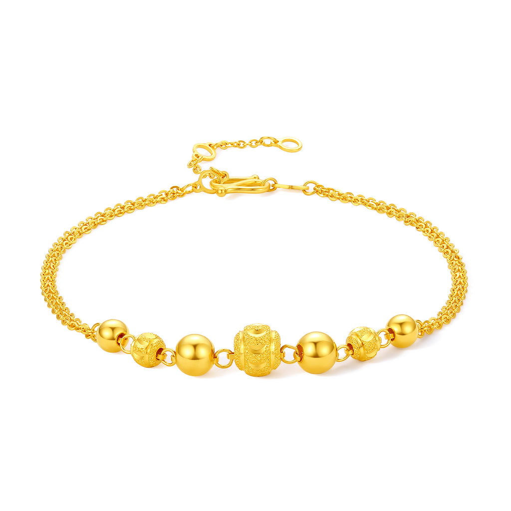 999 24K Gold Chain Bracelet 4.6-5g A0710572