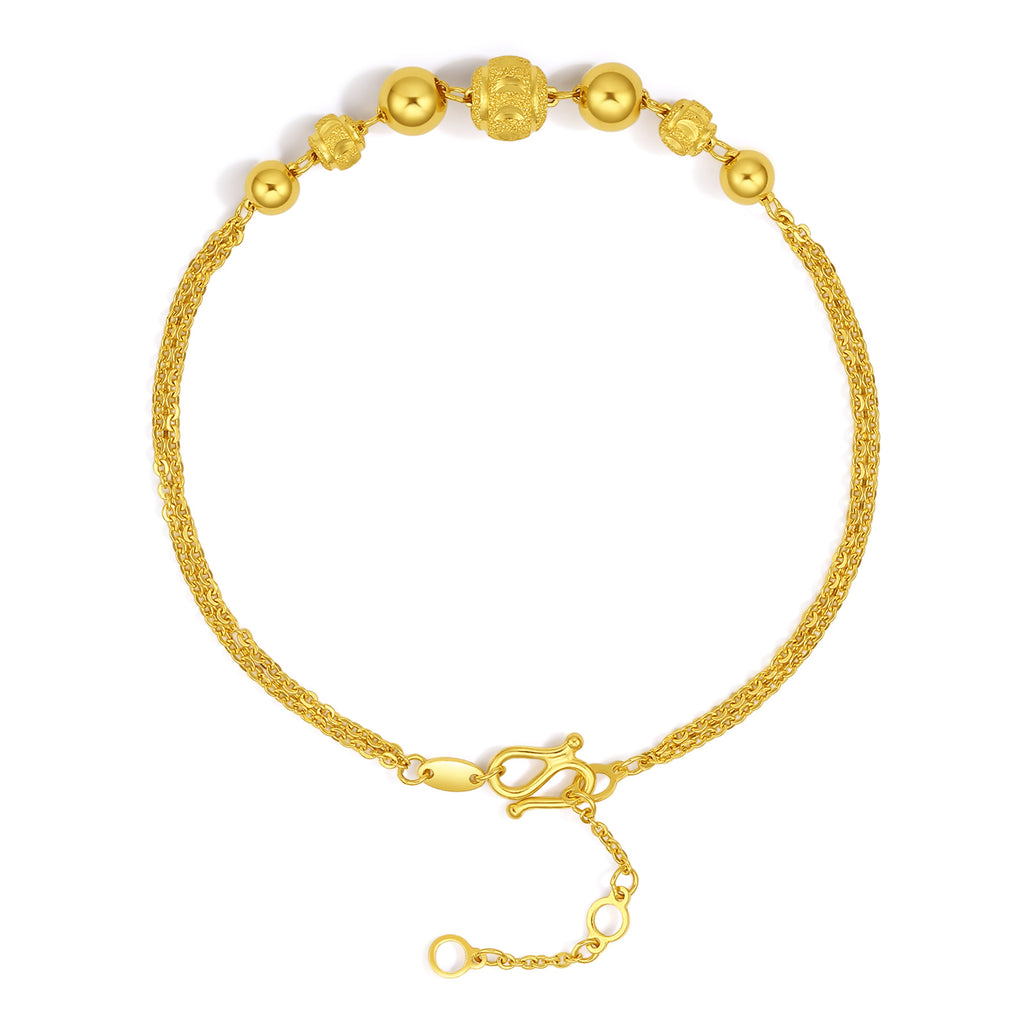 999 24K Gold Chain Bracelet 4.6-5g A0710572