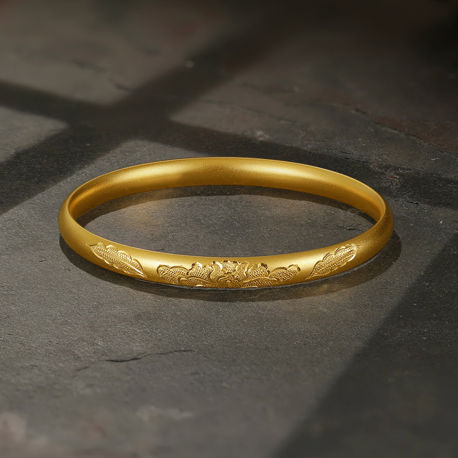 Antiquity Gold' 999.9 24K Gold Bangle Bracelet 25-29g A1012540