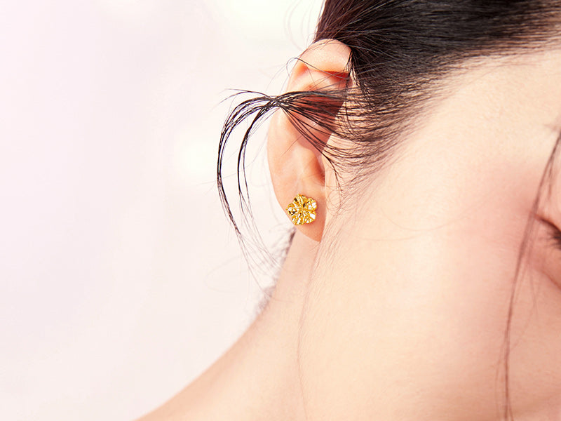 "Infinite" 24K Gold Earrings Star 1.15-1.45g A0910860