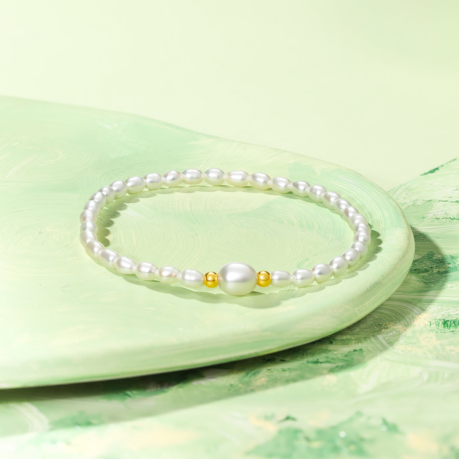 18K金珠串手鍊，珍珠，0.02-0.06克，貨號X1913024