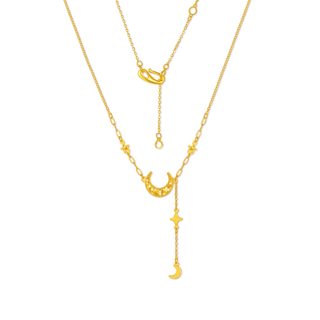 999 24K Gold Pendant Necklace Star 3.52-3.82g A0616236